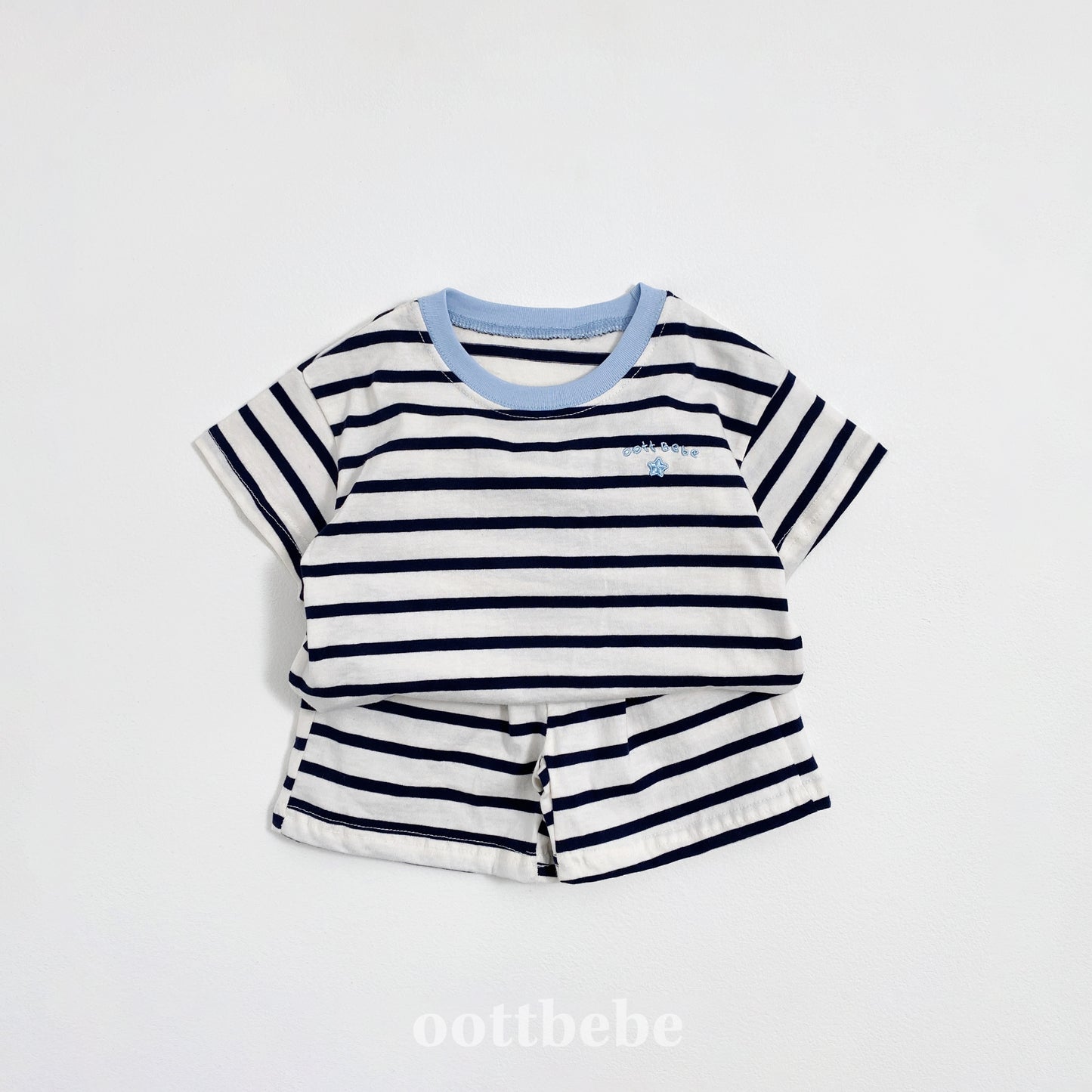 Summer Stripe Top & Bottom Set