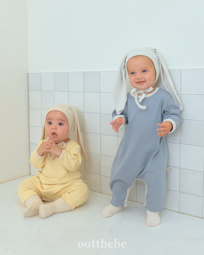 Cream Bunny Bodysuit Set