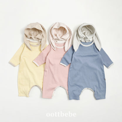 Cream Bunny Bodysuit Set