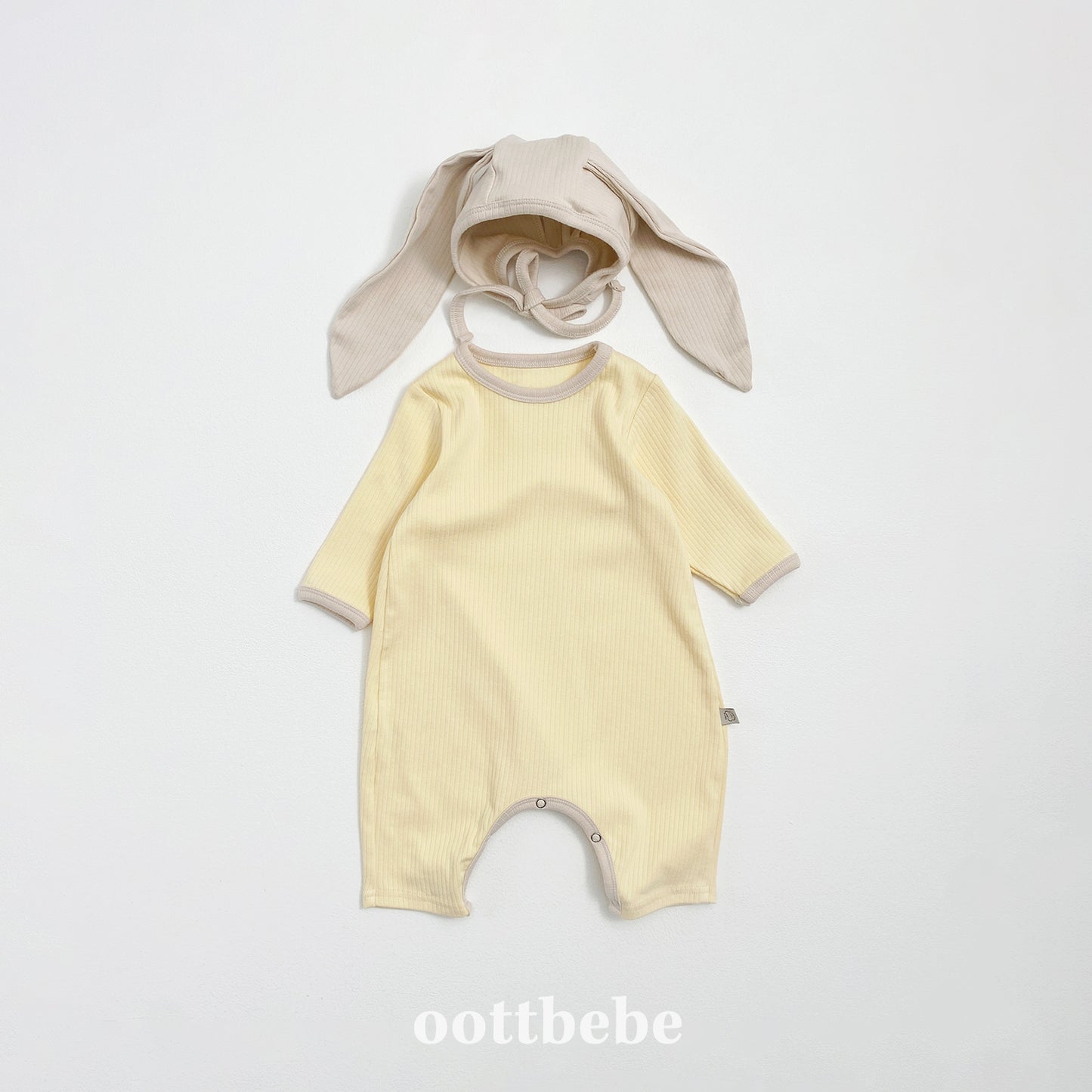 Cream Bunny Bodysuit Set