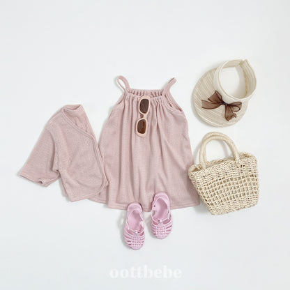Rose Dress & Cardigan Set