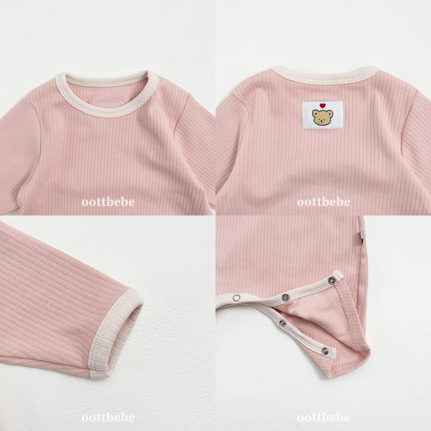 Cream Bunny Bodysuit Set