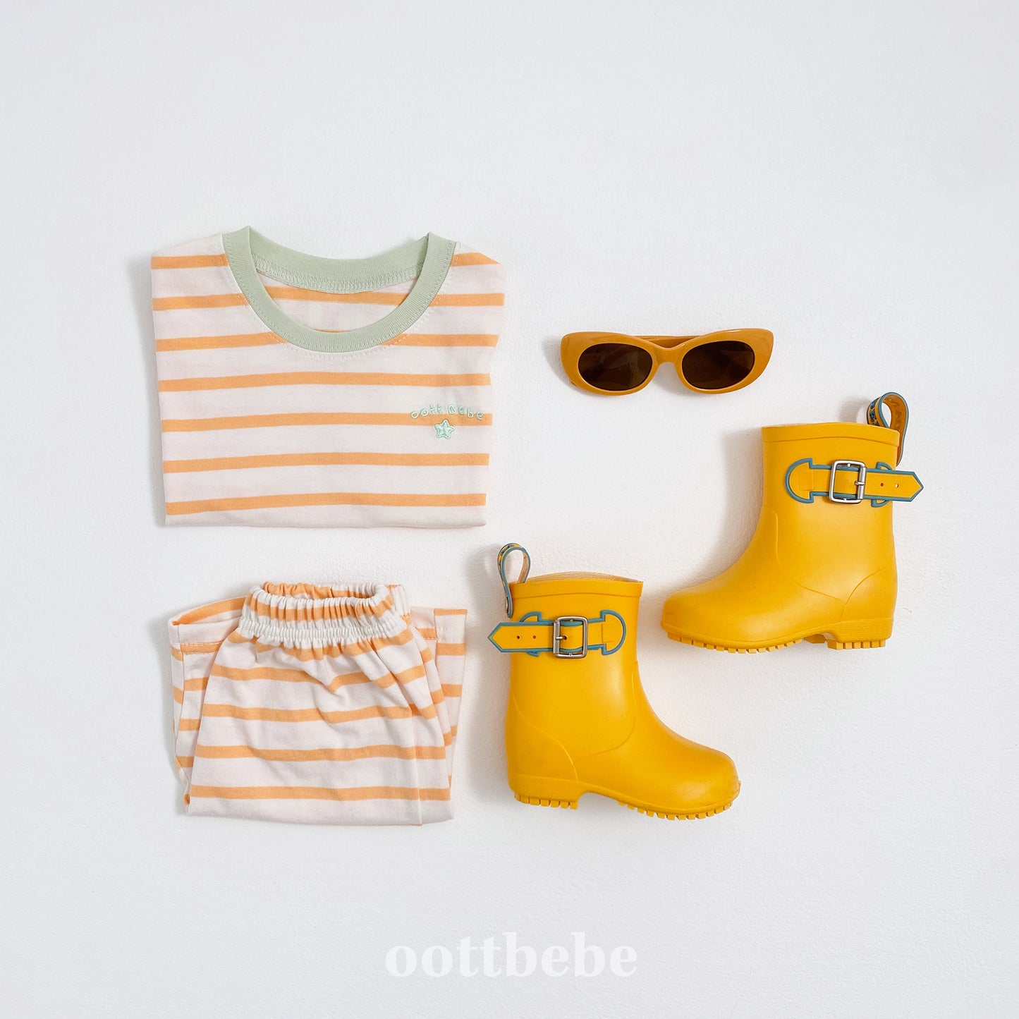 Summer Stripe Top & Bottom Set