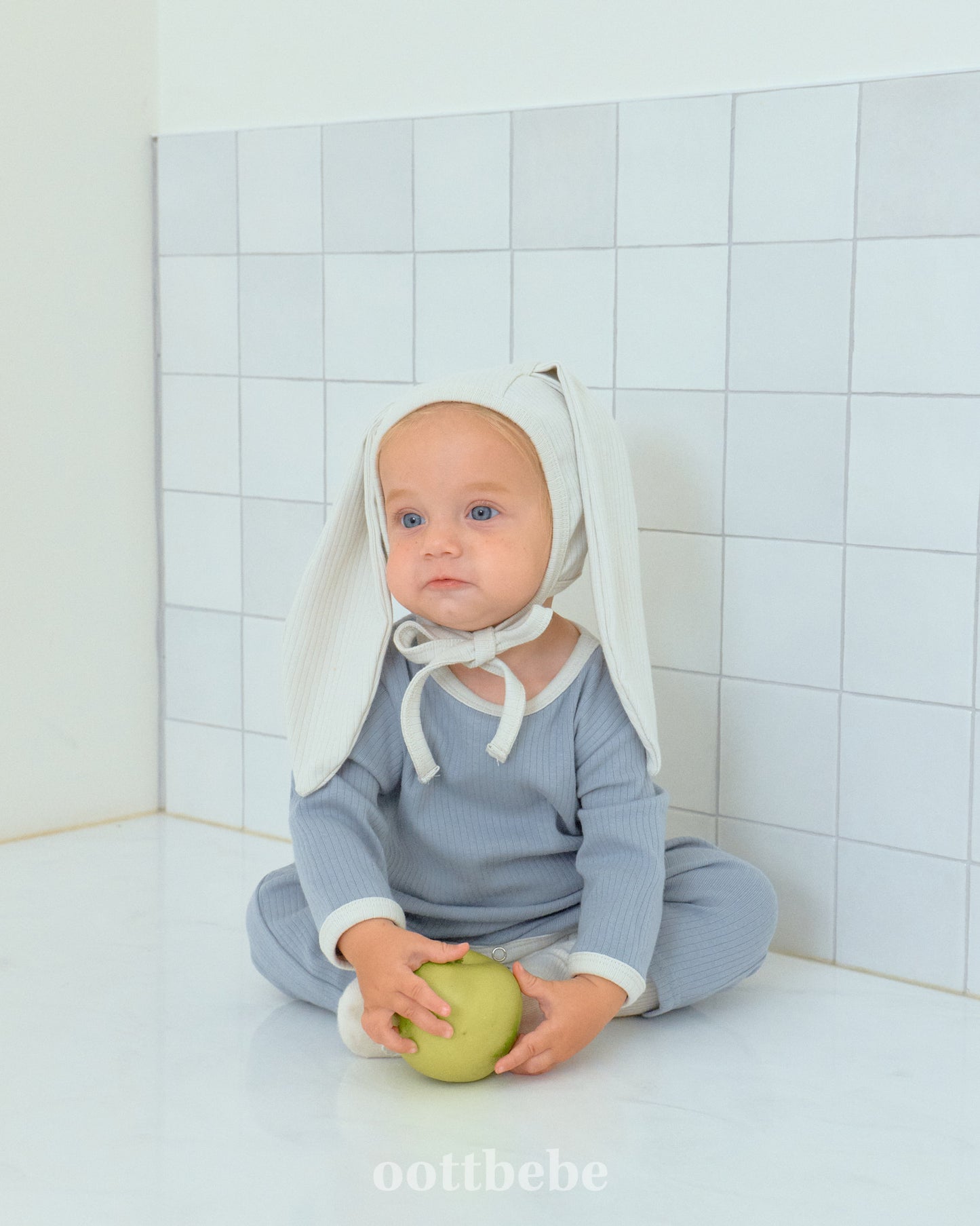 Cream Bunny Bodysuit Set