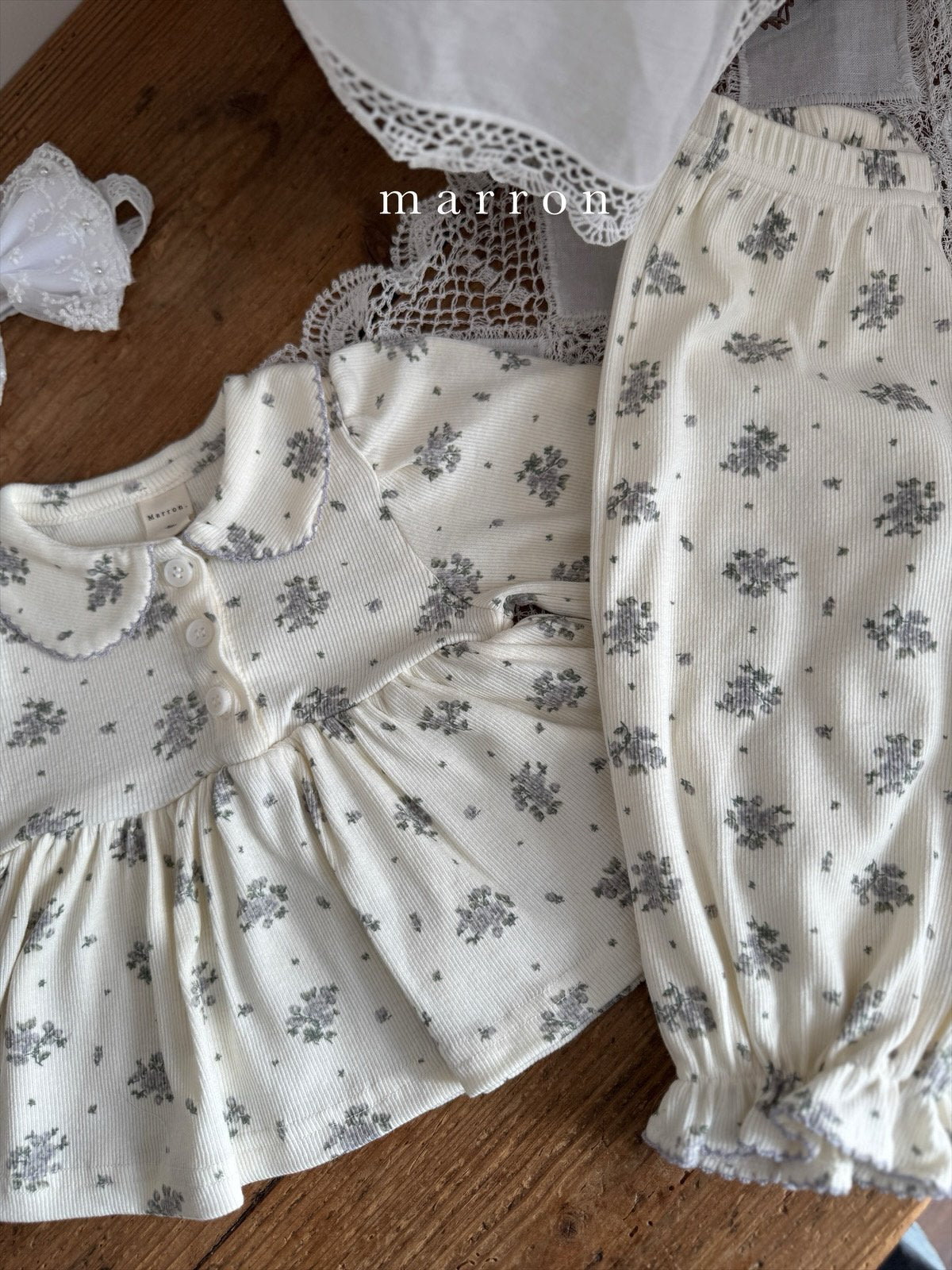 Flower Top & Bottom Set