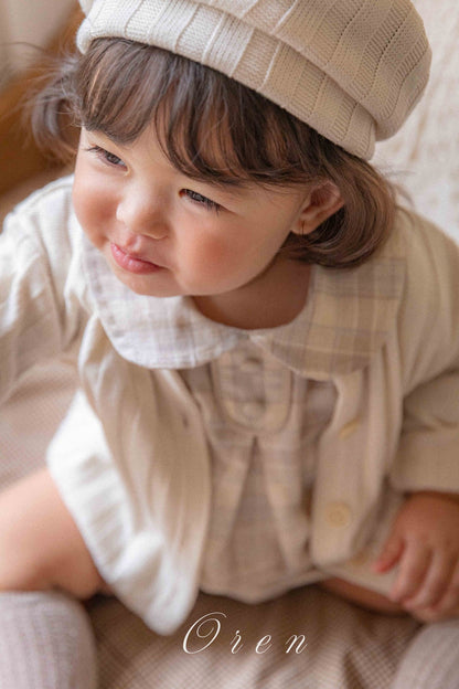 Chocolate Cardigan & Hat Set