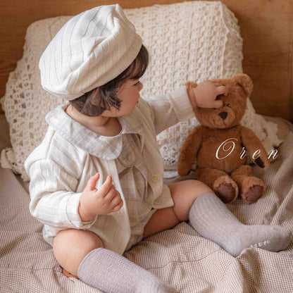 Chocolate Cardigan & Hat Set